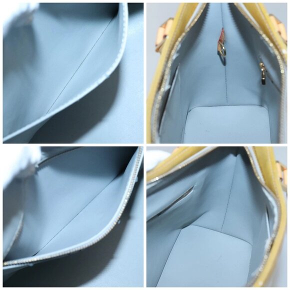 LOUIS VUITTON Monogram Vernis Houston Hand Bag Gris M91053 LV Auth hk2532 - Picture 16 of 16